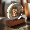 Custom Dog Photo For Dog Lovers Round Acrylic Frame Block HO82 894156