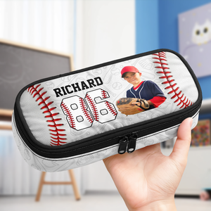 Custom Photo Baseball Lovers Pencil Case Personalized Back To School Gift CH07 896260