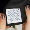 Custom Name Dad Thank You For Walking By My Side Today & Always Tie Patch For Men - Wedding Gift for Dad LM32 899487
