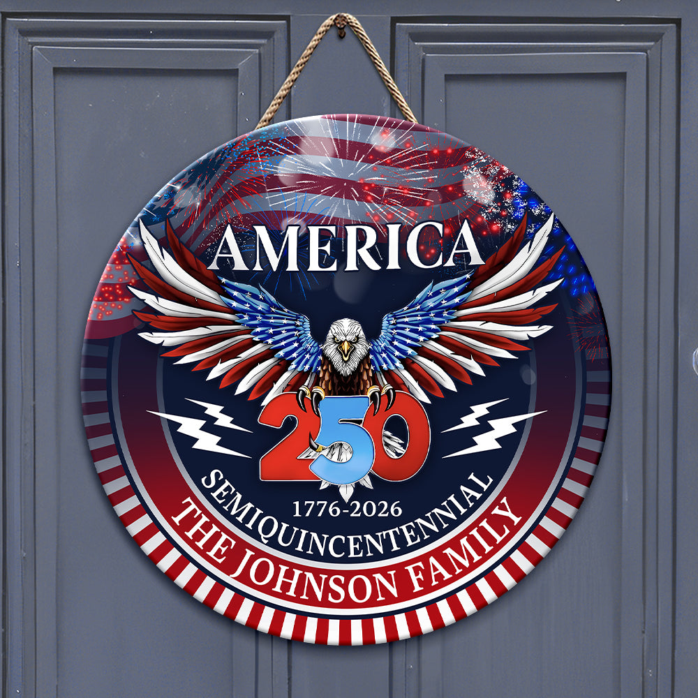 250 Years America Semiquincentennial Personalized Doorsign HA75 898480