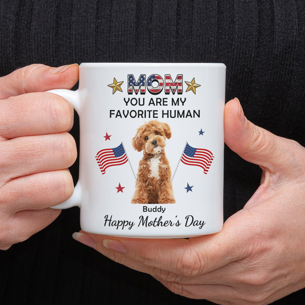 Custom You're My Favorite Flag America Mug for Dog Lovers LM32 899129