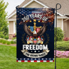 Custom Family Name 250 Years Of Freedom Anniversary Garden Flag CH07 910042