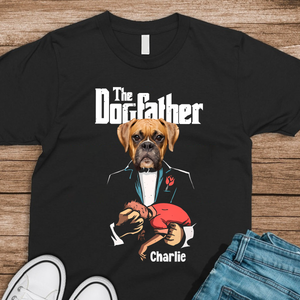Custom Dog Photo The Dogfather Shirt Personalized Gift For Dog Dad HO82 893868