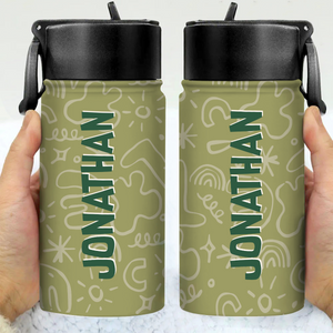 Custom Name Water Bottle With Straw For Kids TH10 894127