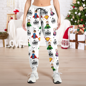 Custom Face Kid Best Mom Ever, Best Dad Ever Sweatpants HA75 897010