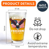 250 Years of Freedom America Patriotic Eagle Flag Print Beer Glass HA75 897348