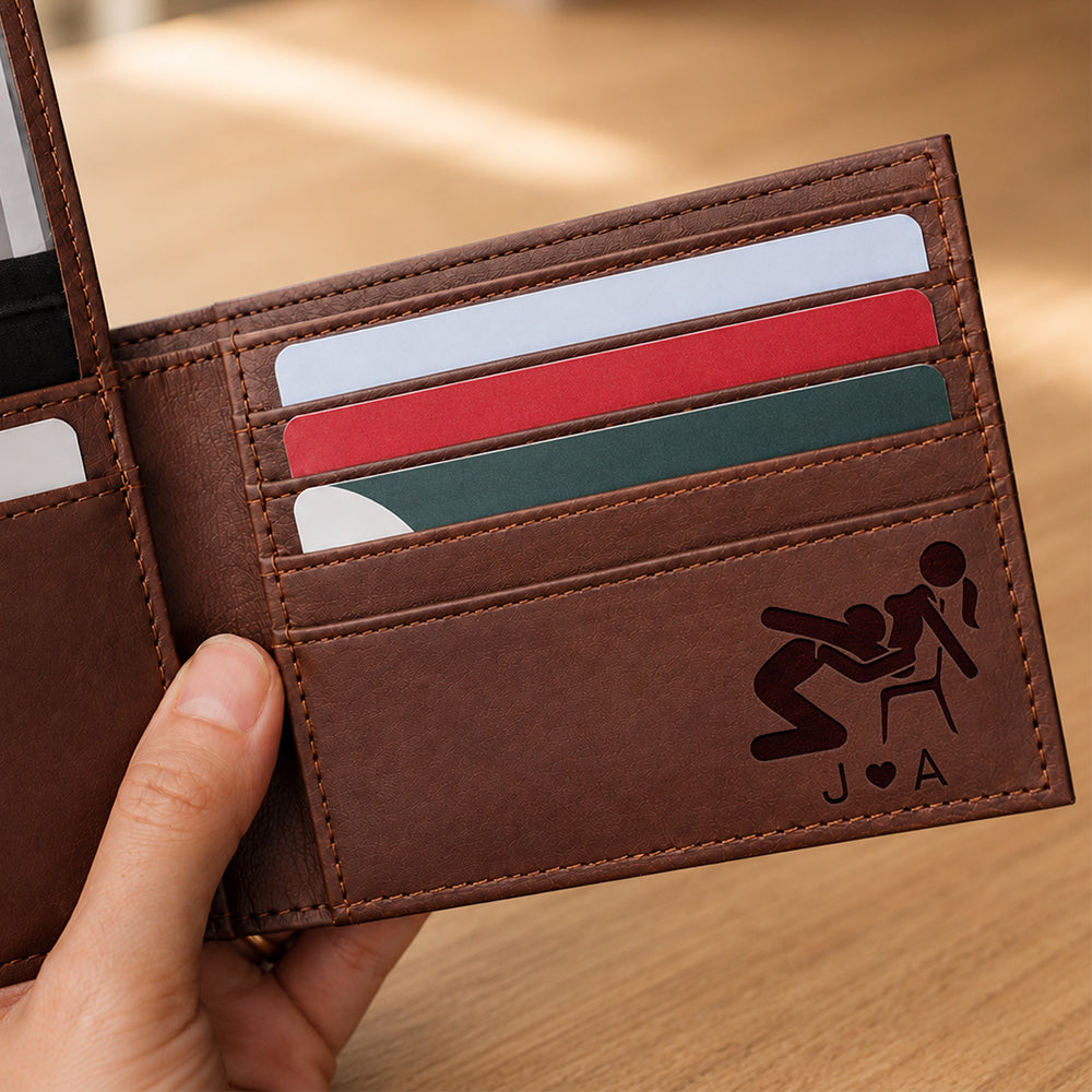 Personalized Funny Adult Engraved Leather Wallet Gift For Boyfriend Husband CH07 180386