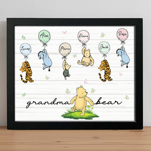Custom Mama Grandma Bear With Kids Picture Frame Gift For Mother’s Day HO82 893530