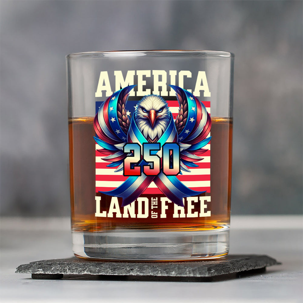 America 250 USA Freedom Liberty Whiskey Glass HA75 897290