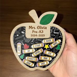 Personalized Thank You Teacher Acrylic Apple Shaking Magnet Gift From Students HO82 894288