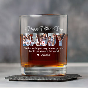 Custom Photo Happy Father's Day Family Whiskey Glass TH10 892867