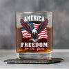 250 Years of Freedom America Patriotic Eagle Flag Whiskey Glass HA75 897342