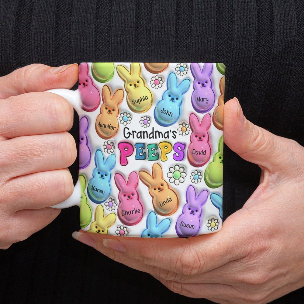 Easter Bunny Vibrant 3D Inflated Effect Mug Personalized Gift For Mother's Day HO82 893560