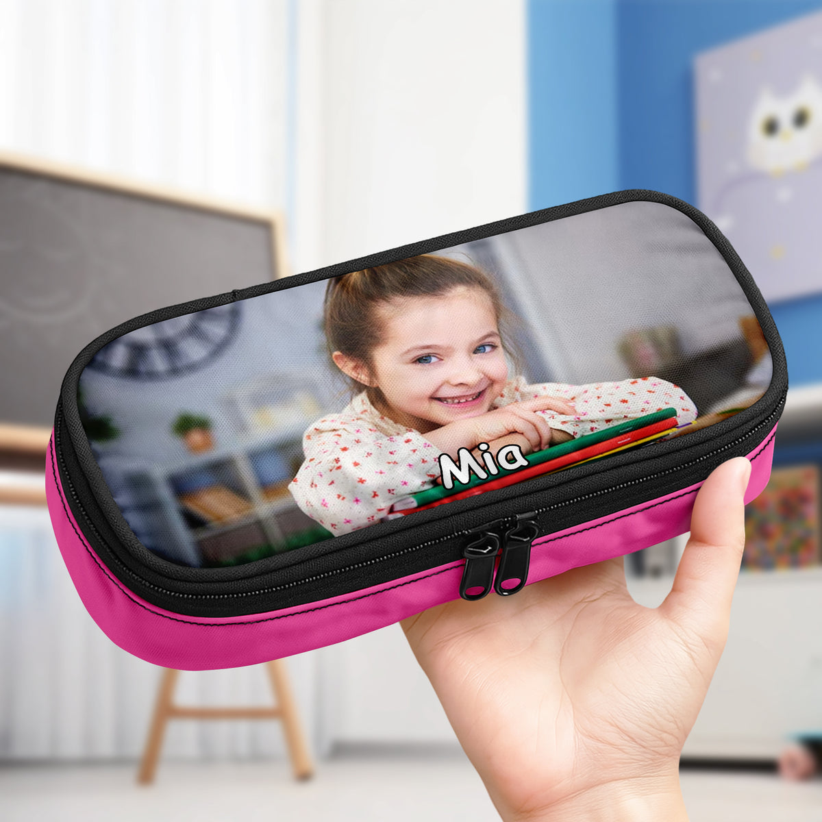 Custom Kid Photo Pencil Case Personalized Back To School Gift For Daughter Son CH07 896228