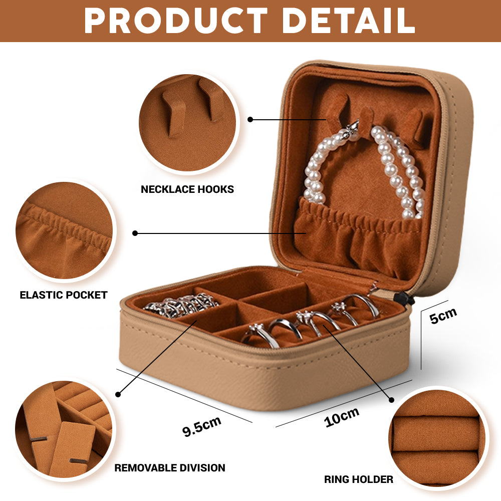 Custom Dog Cat Photo With Icon Travel Jewelry Box Gift For Mom TH10 169487