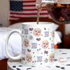 Custom Face Best Dad, Mom Ever America Flag Independence Print Full Mug LM32 669025
