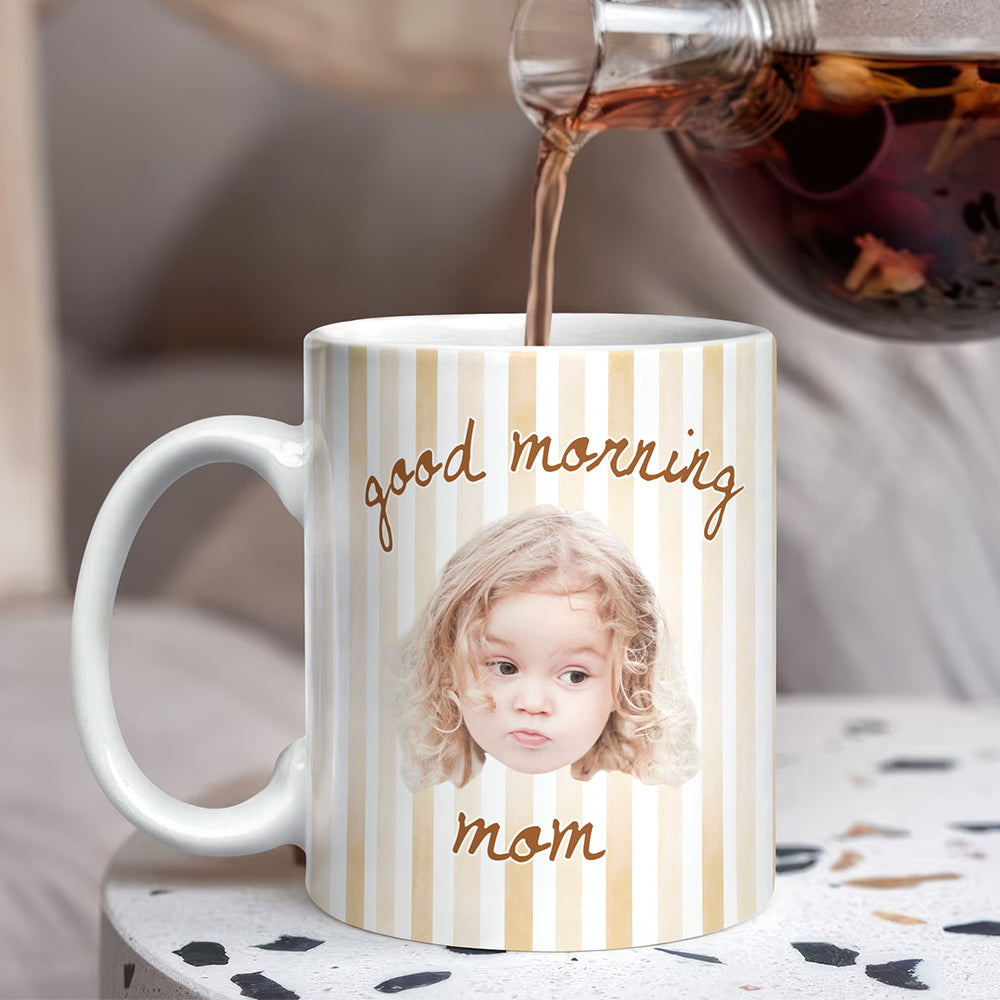 Custom Baby Face Happy Birthday Print Full Mug Gift For Dad, Mom HA75 921730