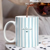 Personalized Custom Name Stripe Mug For Family TH10 170901