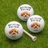 Custom Cute Pet Face Best Dog Dad By Par Golf Ball LM32 893473