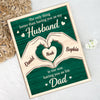 Custom Kids Names Our Kids Having You as Their Dad Is the Best Gift 2-Layered Wooden Plaque With Stand HA75 921422