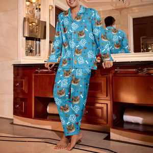 Custom Best Cat Mom Cat Dad Photo Personalized Pajamas Gift For Cat Lovers CH07 896526