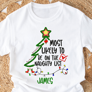 Custom Name Most Likely To Family Christmas Bright Shirt TH10 896007