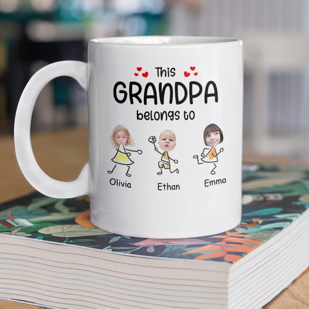Custom Photo This Grandpa Belongs To - Personalized Father's Day Grandpa Mug TH10 892949
