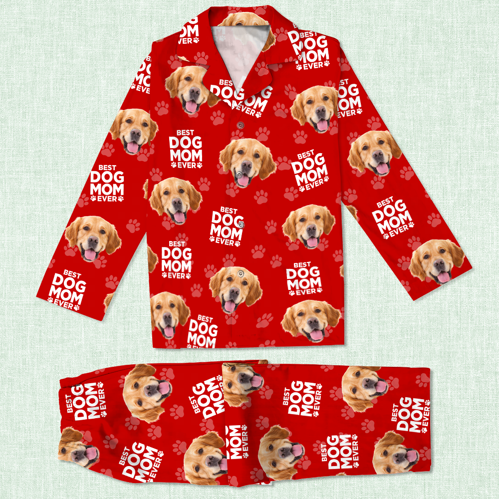 Custom Photo Best Dad Mom Ever For Pet Lover Pajamas TH10 894161