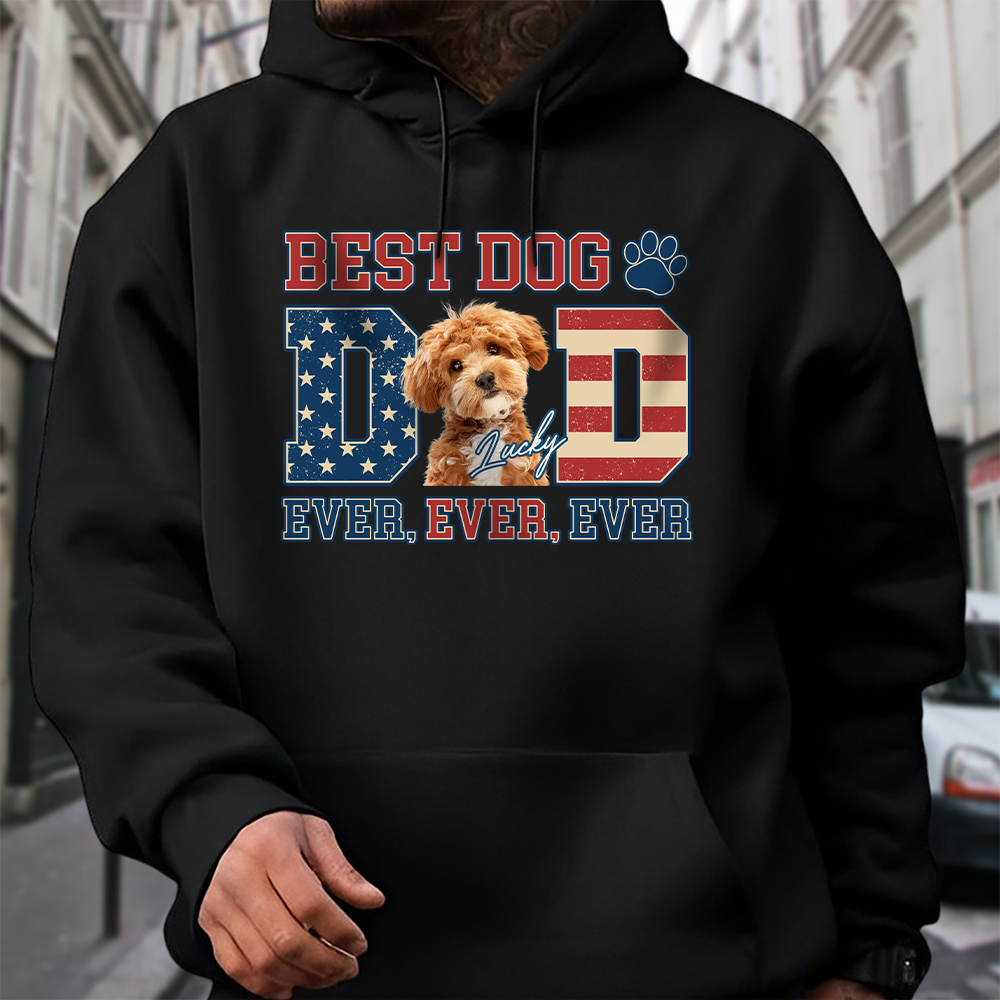 Custom Photo Best Dog Dad Ever Ever Ever Dog Shirt Gift For Father's Day, Birthday Gifts HO82 893932