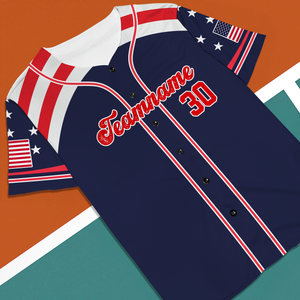 Personalized USA Patriotic Baseball Jersey Shirt Gift For 4th of July Independence Day HO82 894192