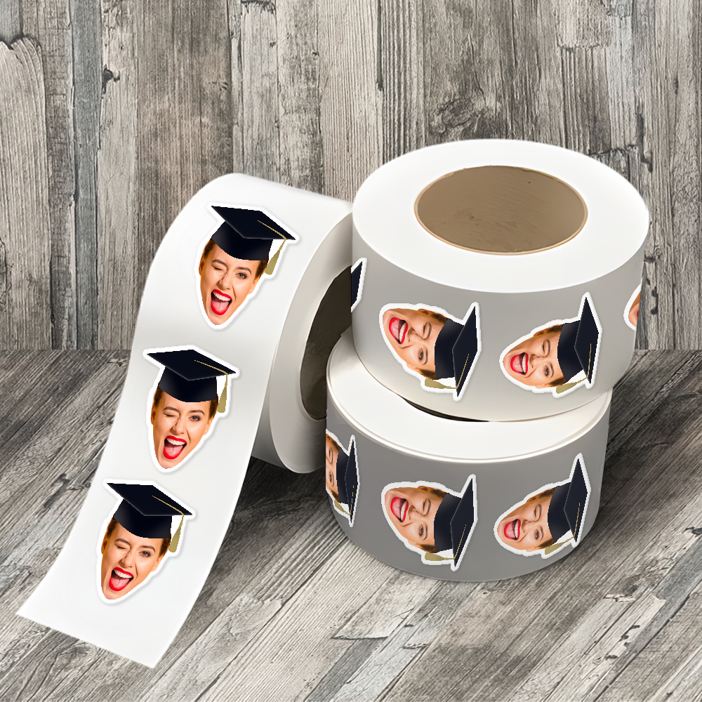 Custom Face Photo Roll Sticker Graduation Gift TH10 898793