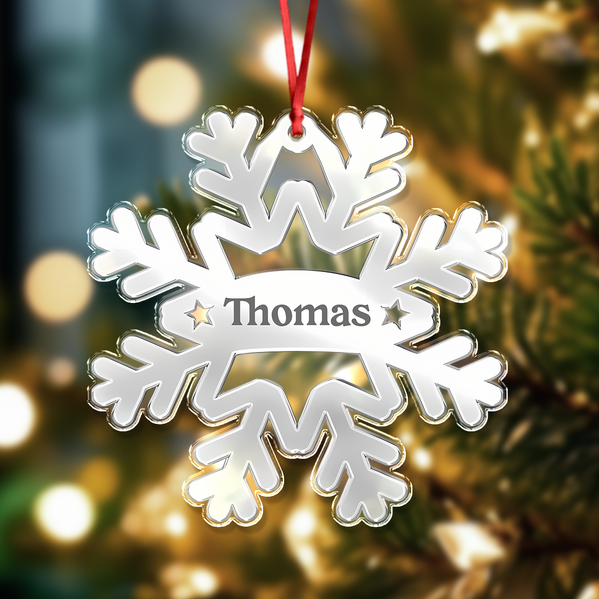 Custom Name Acrylic Ornament - Personalized Christmas Birthday Gifts For Mom, Dad, Kids CH07 899278