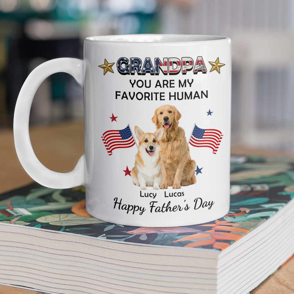 Custom You're My Favorite Flag America Mug for Dog Lovers LM32 899129
