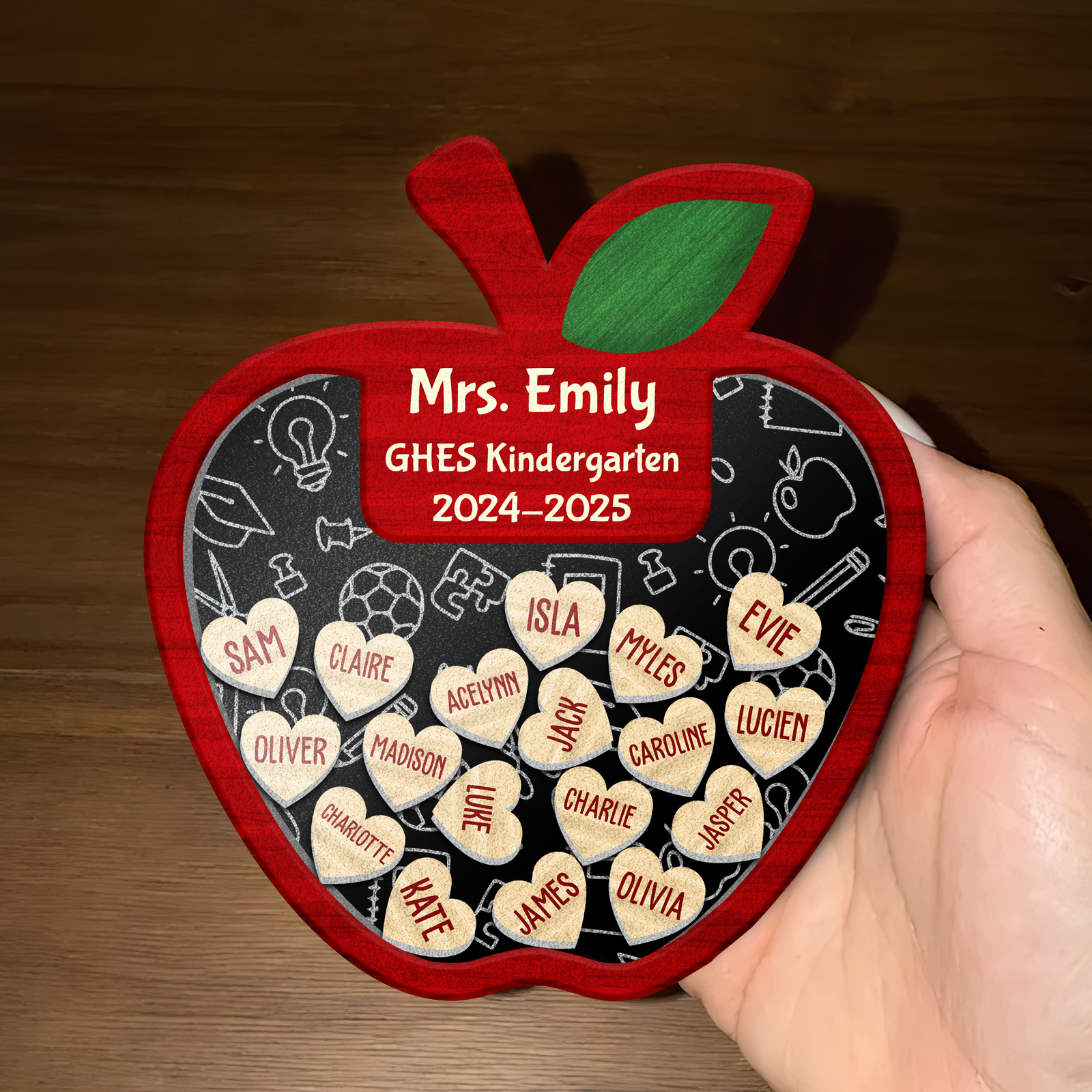 Personalized Thank You Teacher Acrylic Apple Shaking Magnet Gift From Student HO82 894264