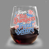 USA 250th Anniversary 250 Years of Freedom America Wine Glass HO82 894484