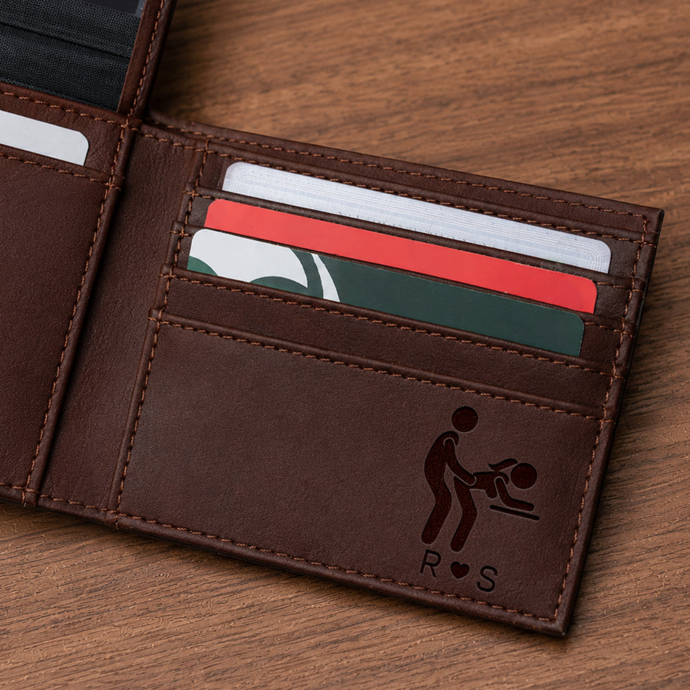 Personalized Funny Adult Engraved Leather Wallet Gift For Boyfriend Husband CH07 180386
