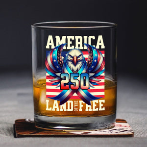 America 250 USA Freedom Liberty Whiskey Glass HA75 897290