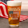Salute To America Veteran Beer Glass Happy 250th Anniversary of America Gifts CH07 896728