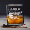 Personalized Legend, Husband, Dad And Grandpa Engraved Rock Glass HA75 920594