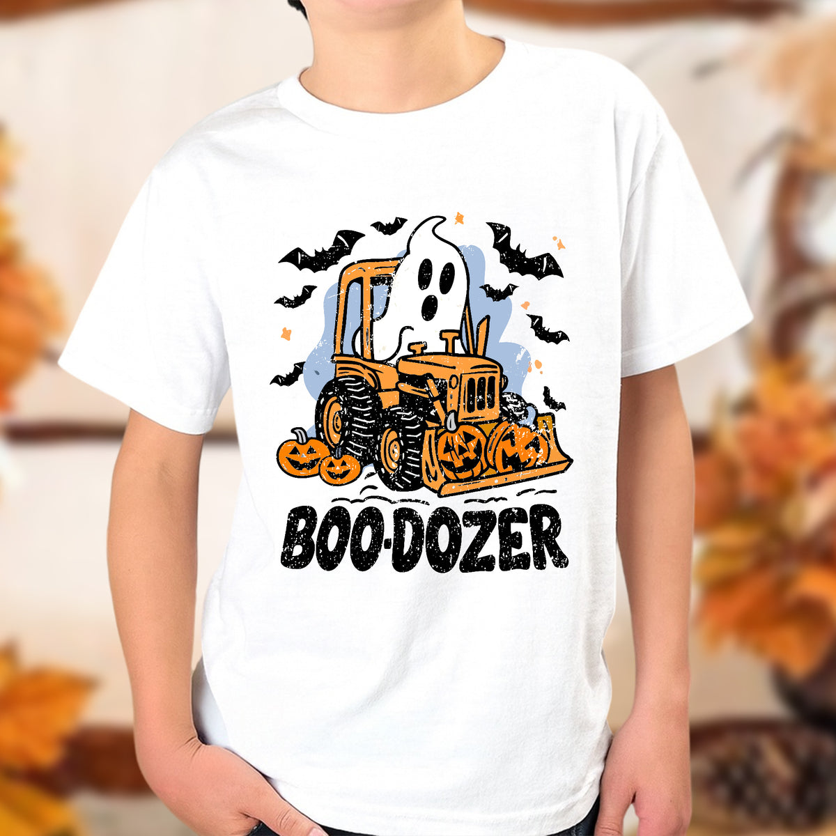 Boo-Dozer Funny Halloween Kid Shirt HA75 897538