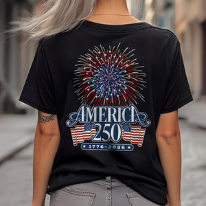 America 250 Firework Back Shirt TH10 894639