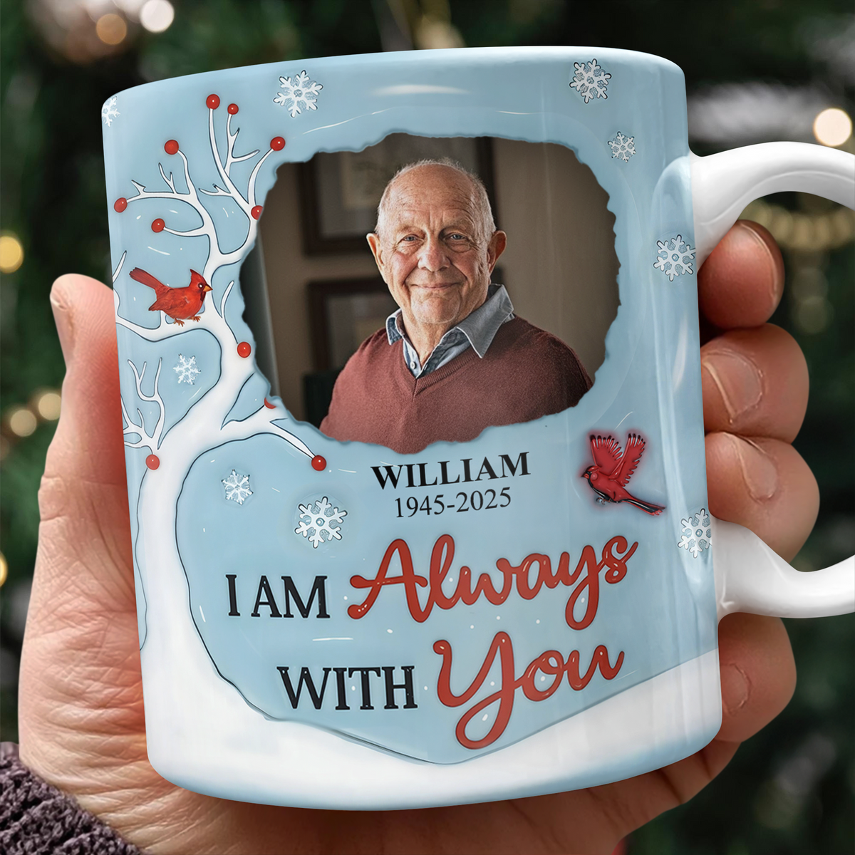 I'm Always With You Custom Memorial Photo 3D Inflated Effect Mug CH07 896614