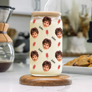 Custom Funny Baby Face Glass Can Father's Day Gift Mother's Day Gift CH07 895662