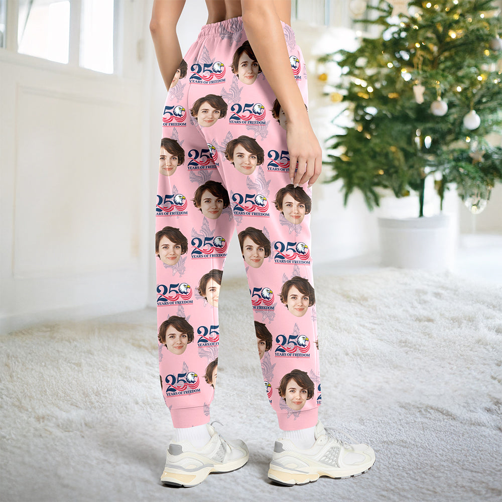 Custom Face Celebrate America 250th Anniversary of Freedom Sweatpants CH07 899758
