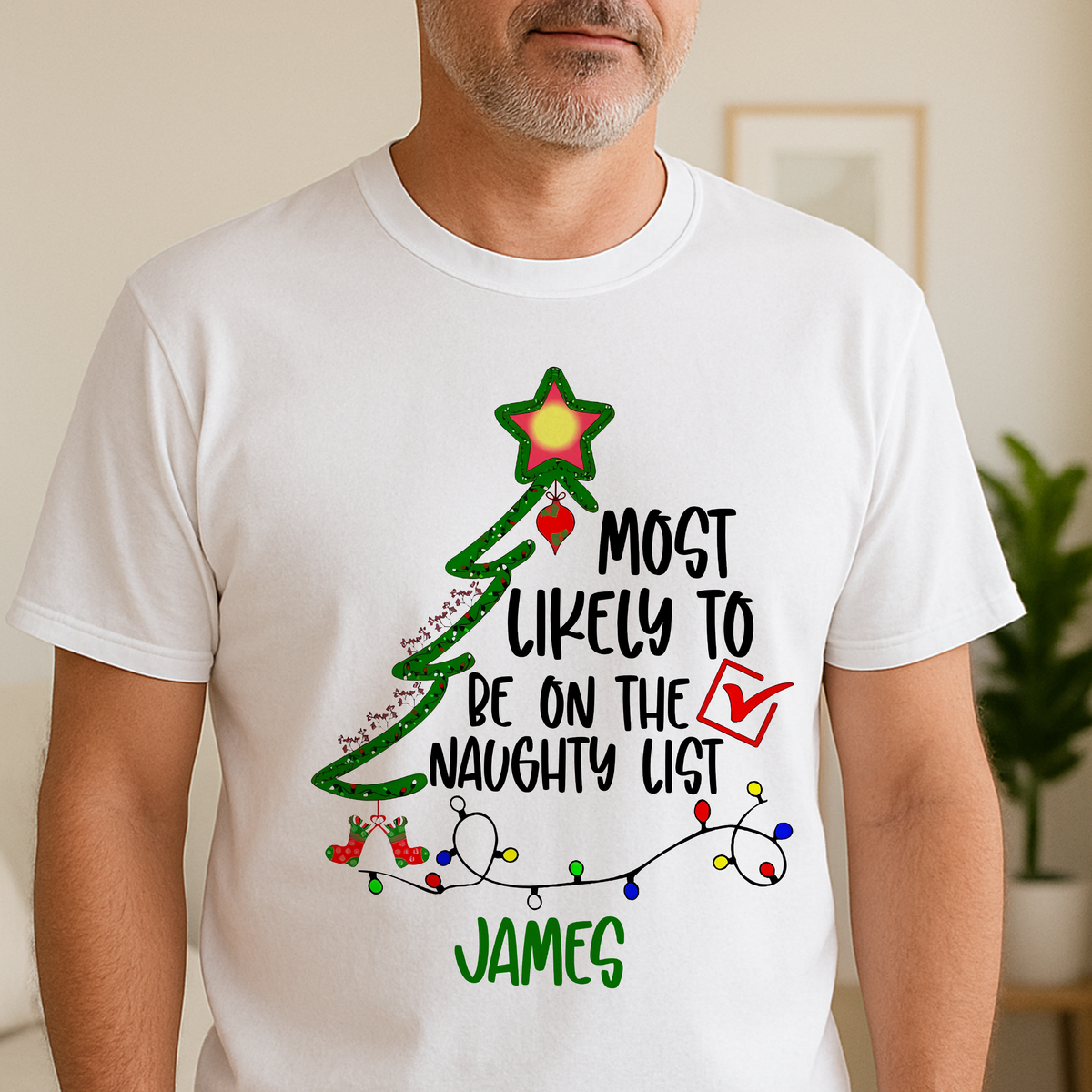 Custom Name Most Likely To Family Christmas Bright Shirt TH10 896007