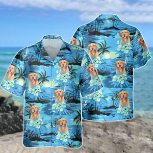 Custom Dog Cat Photo Summer Beach Hawaii Shirt Gift For Dog Cat Lovers HO82 894316
