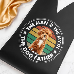 Custom Photo The Man The Myth The Dog Father Leather Wine Bag HA75 892906