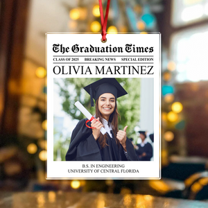 Custom Photo The Graduation Times Acrylic Ornament Gift For Christmas Decoration HA75 897514