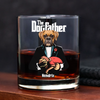 Custom Dog Photo The Dogfather Whiskey Glass Personalized Gift For Dog Dad HO82 893870