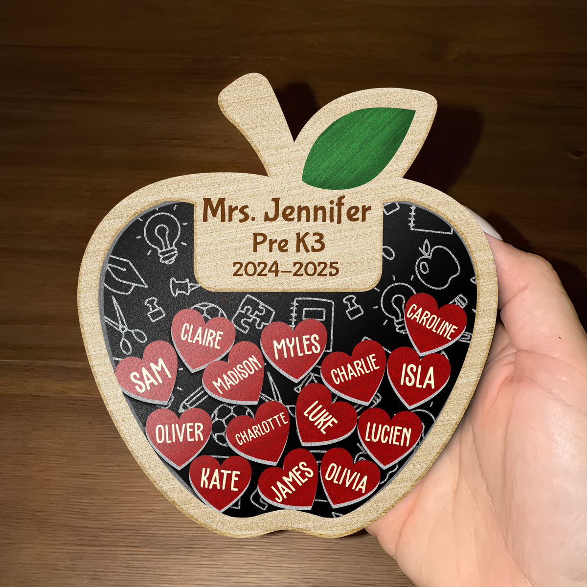 Personalized Thank You Teacher Acrylic Apple Shaking Magnet Gift From Student HO82 894264